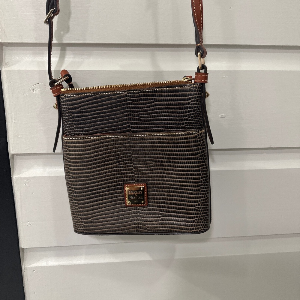 Dooney & Burke lizard skin cross body